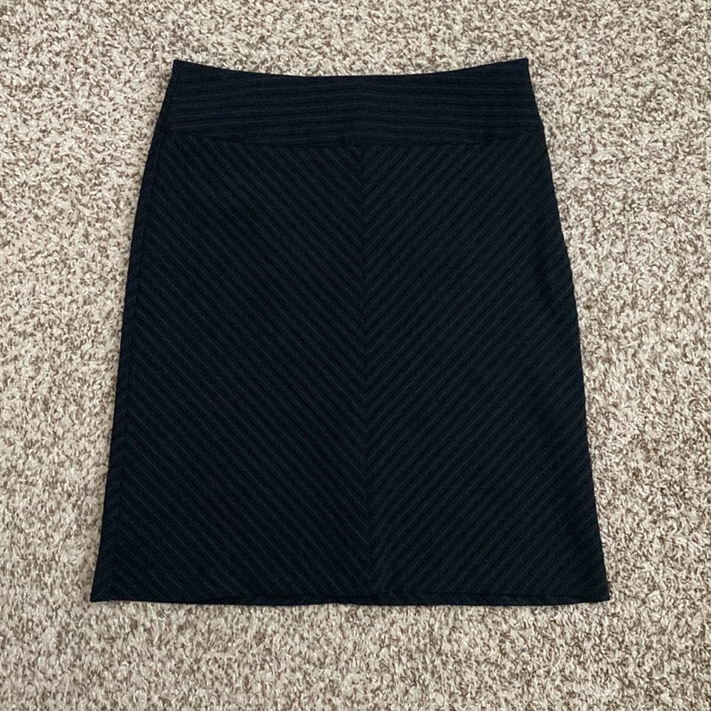 Vintage Star City Pinstriped Midi Skirt